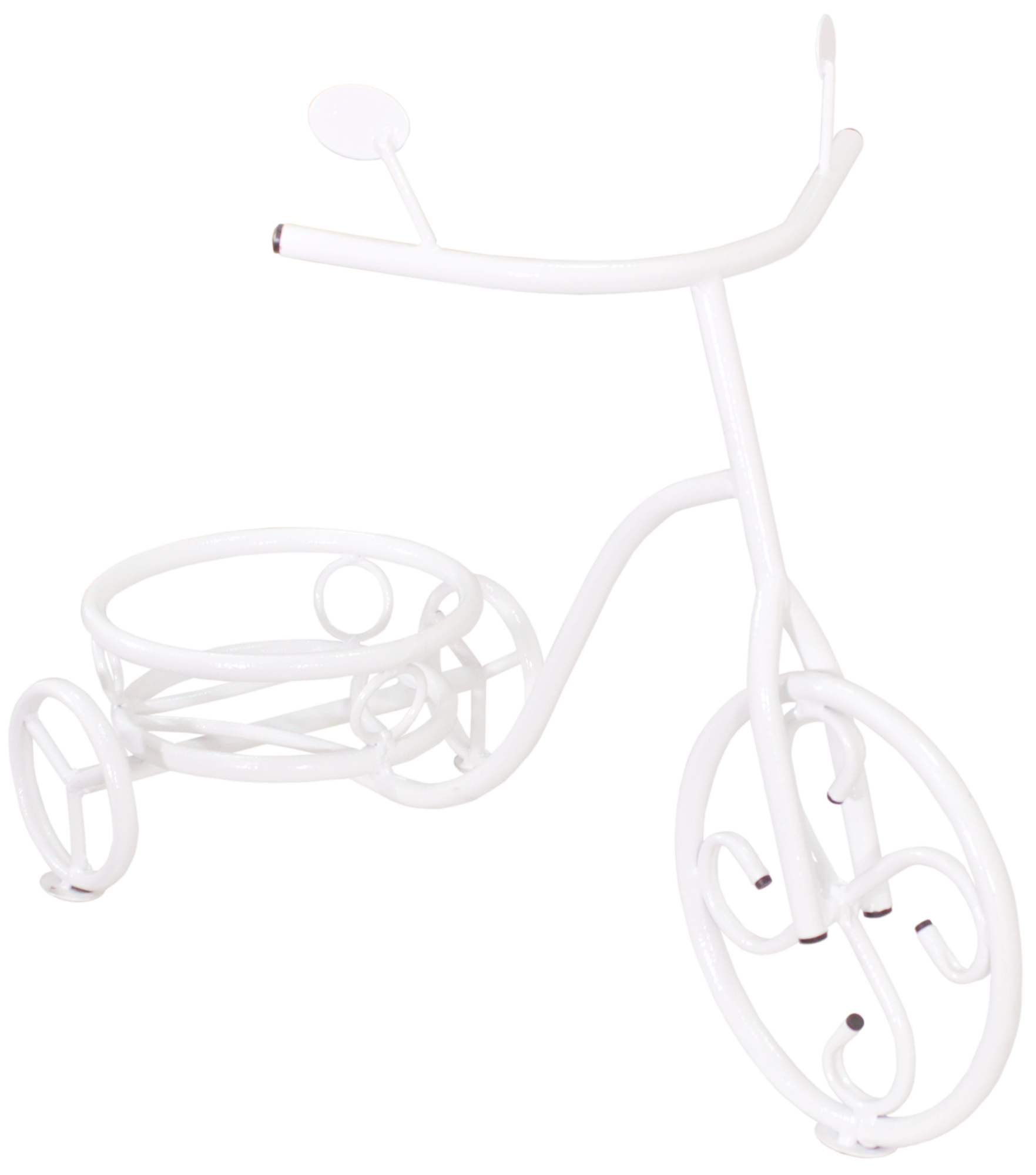 Подставка напольная Велосипед на 1 горшок (КА) (белый)