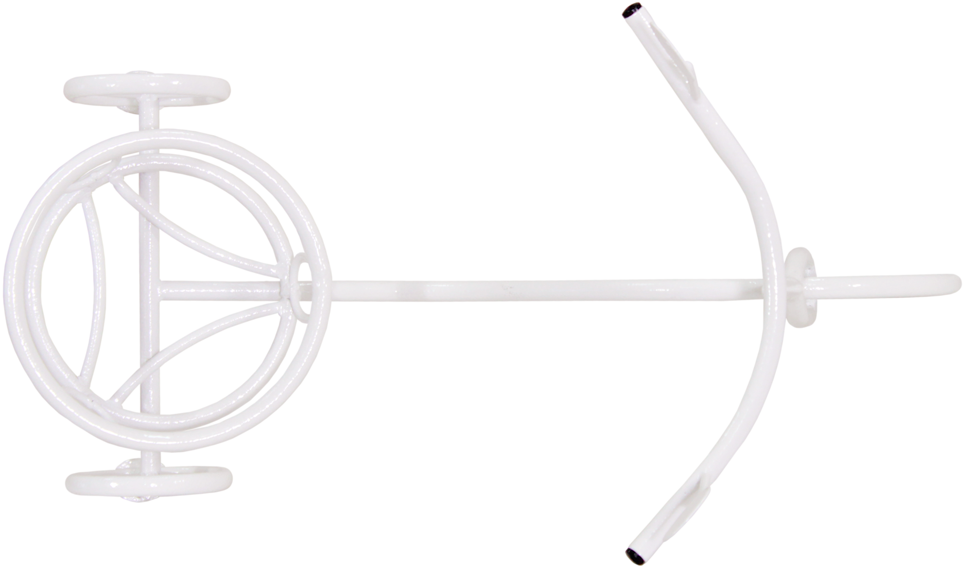 Подставка напольная Велосипед на 1 горшок (КА) (белый)