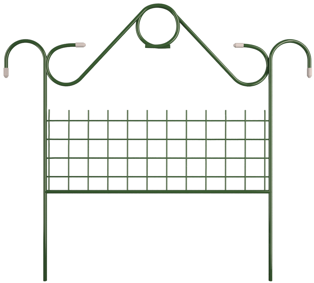 Забор декор. мет. "Садово-парковый" ( Д- 4,5 м, В- 0,77 м ) (5 секций)